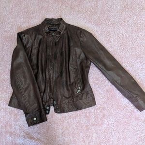 Bernardo/Brown Leather Jacket